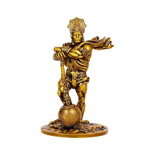 Handcrafted Resin Hanuman Statue Traditional Bajrangbali Idol for Home Temple Decor Gift