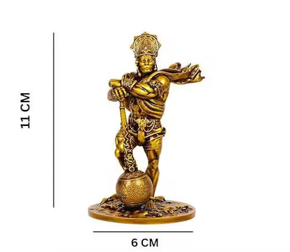 Handcrafted Resin Hanuman Statue Traditional Bajrangbali Idol for Home Temple Decor Gift