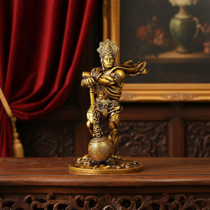 Handcrafted Resin Hanuman Statue Traditional Bajrangbali Idol for Home Temple Decor Gift